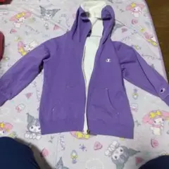 Champion パーカー 130サイズ 紫