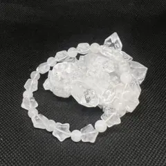 水晶星形デザインブレスレット　約6mm
