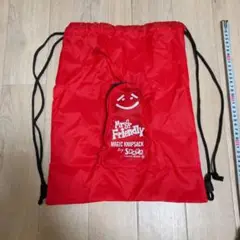ミスターフレンドリー　ナップザック　赤　平成レトロ