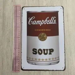Campbell's Soup ブリキ看板 アンティーク風ウォールデコ