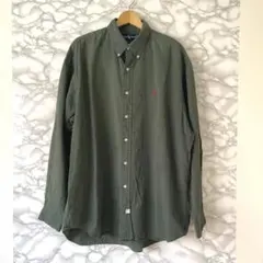 【希少なアースカラー】ラルフローレン BDシャツ XL ポニー刺繍 古着男子◎