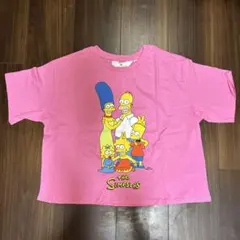 【未着用】H&M The Simpsons Tシャツ ピンク 145/150cm