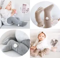 【セール】ポンポンくつ下 レギンスセット　ピンク