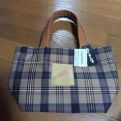COCOAART チェック柄トートバッグ