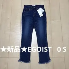 ★新品★EGOIST エゴイスト デニム パンツ ネイビー レディース　0 Sのサムネイル