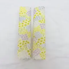 ハンドメイド ♡ ミモザ柄 ベビーカーベルトカバー