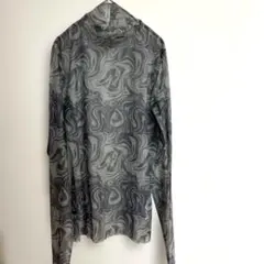 WHO’S WHO galleryシアー ハイネック マーブル柄トップスF未使用のサムネイル
