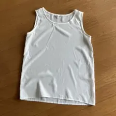 YSL イブサンローラン ノースリーブ タンクトップ ホワイト Sサイズ Cassandre Tank Top in White | Saint Laurent | YSL EN-CY