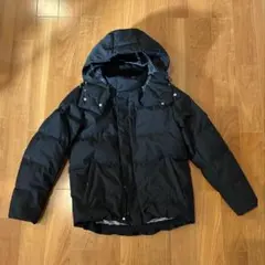 【美品】ブラック ダウンジャケット 取り外しフード