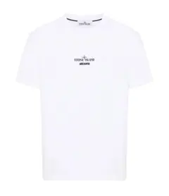 STONE ISLAND ホワイト Tシャツ