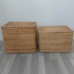 無印良品　バクバク長方形　蓋つきバスケット　中2小5セット 2026年最新】バクバク 無印良品の人気アイテム - メルカリ
