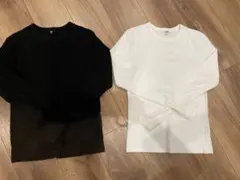リブ　ロングTシャツ　2枚組