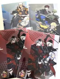 刀剣乱舞　セブンイレブン　クリアファイルA5 3種4枚セット