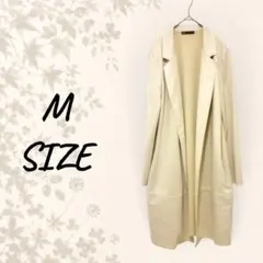 ZARA スエード調 ロングコート M ガウンコート　羽織物