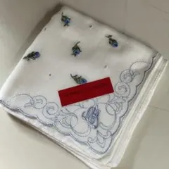 CHARLES JOURDAN ハンカチ 花柄 刺繍 ホワイトのサムネイル