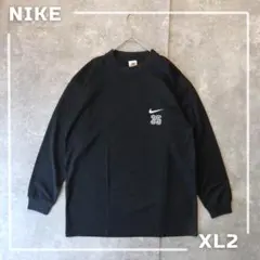 00s NIKE ナイキ メッシュ ロンT XL ブラック スウォッシュ Y2Kのサムネイル