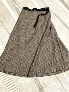 【美品】　ミツミネ　mitsumine ウールロングスカートＭ