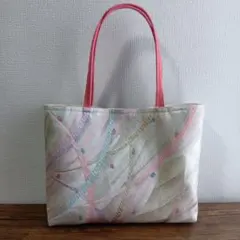 帯リメイクバッグ《唐織 露芝草文②》