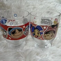 KFC 忍たま乱太郎 ミニグラス 2個セット 非売品 2004年 レトロ コップ