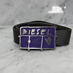 ディーゼル　ベルト　ハート 即日発送】DIESEL ハート型バックル 黒ベルト - メルカリ