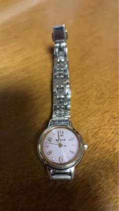 【稼働品】シチズン ウィッカ ソーラーウォッチ　ピンク