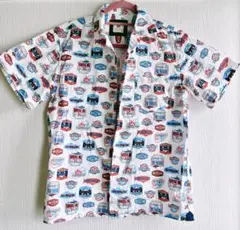 柄シャツ　レトロシャツ　ユニセックス