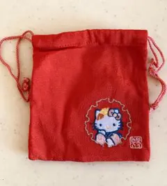ハローキティ　巾着　和風　未使用品