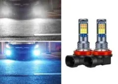 ホワイト&アイスブルー 2色切替 H8/H11/H16 LED フォグランプのサムネイル
