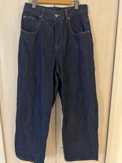 ダークブルー ストレートレッグ デニム L