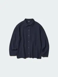 uniqloミラノリブシャツカーディガン