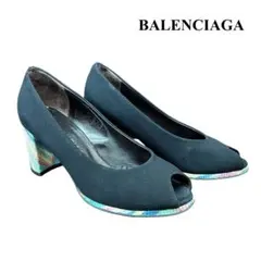 BALENCIAGA バレンシアガ マルチカラーヒール パンプス 黒 35 23のサムネイル