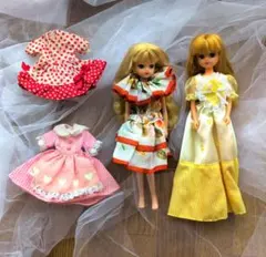 旧タカラ リカちゃん 人形 3体セット 日本製 昭和レトロ 希少 - メルカリ