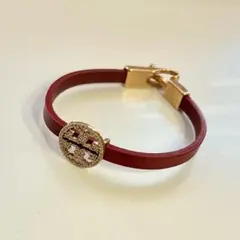 未使用級 Tory Burch トリーバーチ ブレスレット 黒 ゴールド - メルカリ