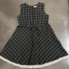 【値下げしました！】マザウェイズ　チェック柄ノースリーブワンピース 150cm