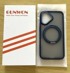 GUNWON iPhone16 用ケース スタンド機能付 MagSafe対応
