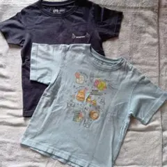 すみっコぐらし Tシャツ 黒 水色 キッズ 春夏トップス プリント まとめ売り