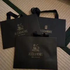 ALEXANDRE DE PARIS ショップ袋 3枚セット