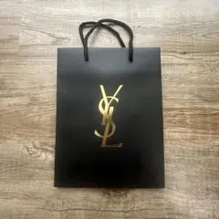 YSL ショッパー袋 黒 ゴールドロゴ