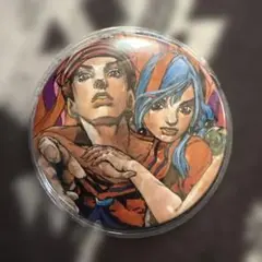 ジョジョ展　会場限定グッズ　東方定助・広瀬康穂缶バッジ
