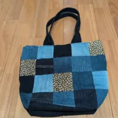 （ハンドメイド）デニムリメイクトートバッグ