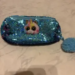 ユニコーンデザインのラメ筆箱(色変わる)