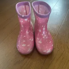 ピンクの星柄ディズニープリンセス長靴