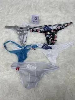 （118）メンズアンダーウェアTバック&ブリーフ5枚セット　XXL 新品未使用品