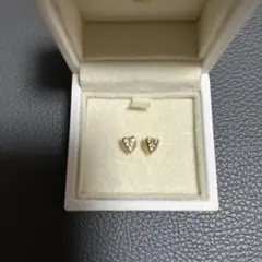 スタージュエリー K10 フープピアス TONE OF LOVE ハート型 片耳