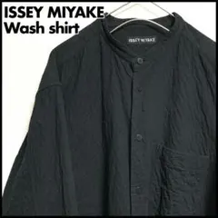 ISSEY MIYAKE ウォッシュシャツ ブラックのサムネイル