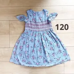 ケイトスペードニューヨーク　オフショルダーワンピース　花柄　120