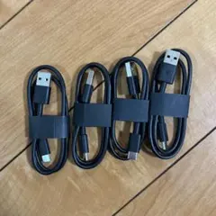 【glo純正】C端子USB充電コード　4本セット