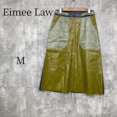 Eimee Law 異素材コンビ フェイクレザースカート ロング丈のサムネイル