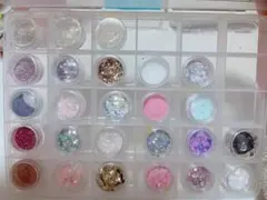 ネイルパーツ 25個セット グリッター