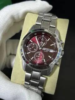 SEIKO 腕時計 クロノグラフ ブラウンSBTQ045